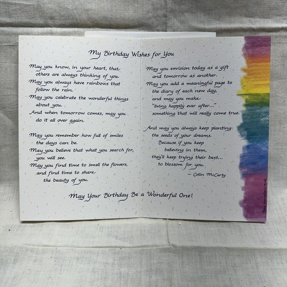 Blue Mountain Arts Cards Lot of 8 Watercolor Poetry - Picture 14 of 16